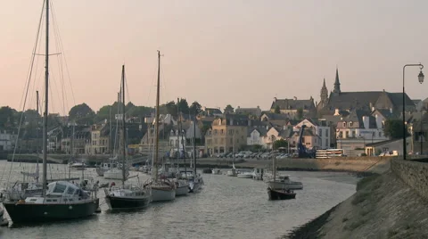 Port Auray 1 Stock Footage 4424332