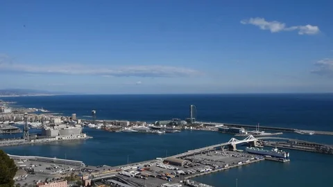 The port of Barcelona Stock Footage 86827962