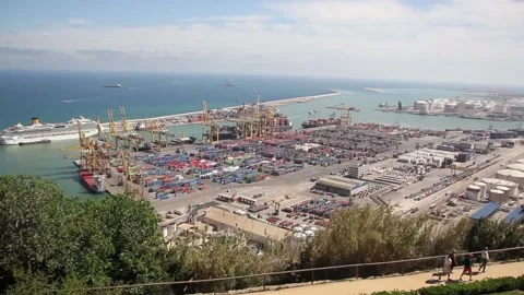Port of Barcelona Stock Footage 136578275