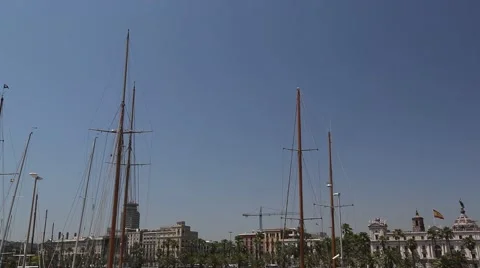 Port of Barcelona Spain Stock Footage 66484882