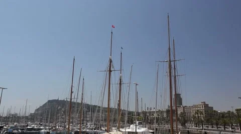 Port of Barcelona Spain Stock Footage 66485014