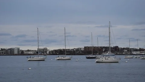 Port of Boston Stock Footage 100753186