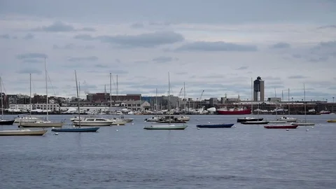 Port of Boston Stock Footage 100754855