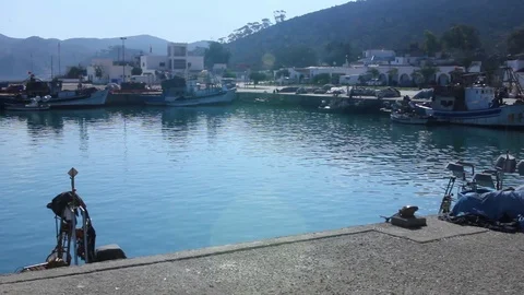 Port of Cala iris in Morocco Stock Footage 122737274