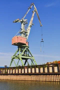 Port Cargo Crane Stock Photos