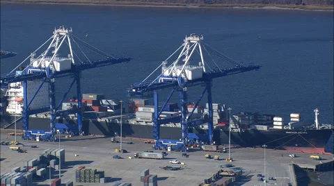 Port Of Charleston Stock Footage 65430227