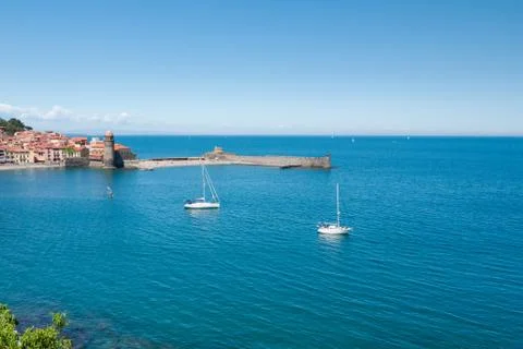 Port of collioure Stock Photos