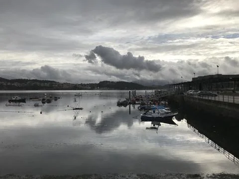 Port of combarro Stock Photos