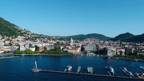Port of Como Stock Footage 107434949