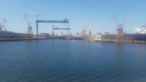 Port Of Constanta View From The Sea 動画素材 150733619