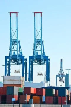 Port. Container. Stock Photos