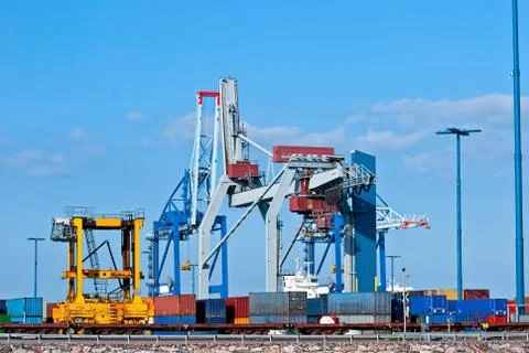 Port. Container. Stock Photos