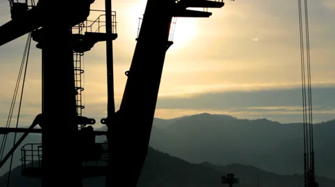 Port crane Stock Footage 34905475