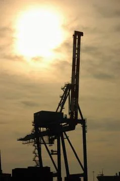 Port crane Stock Photos