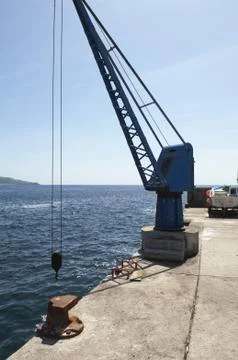 Port crane Stock Photos