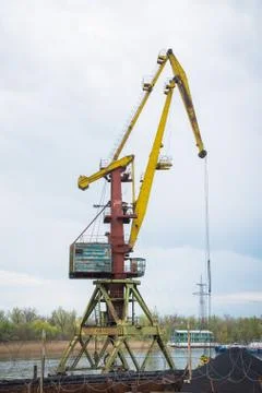 Port crane Stock Photos
