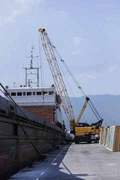 Port crane 写真素材