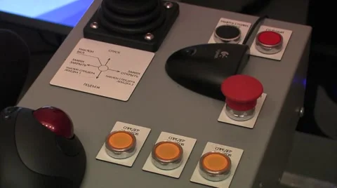 Port crane simulator Stock Footage 5164208