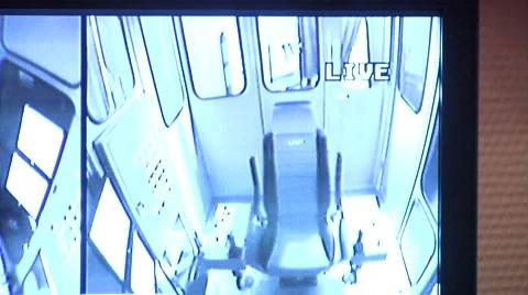 Port crane simulator Stock Footage 5164595