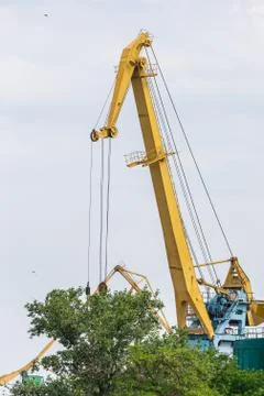 Port crane work 스톡 사진