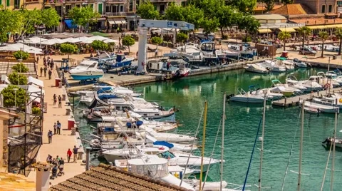Port de Solle, Mallorca, Balearic Islands, Spain Stock Footage 63350462
