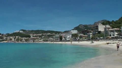 Port de Soller, Mallorca (Majorca) Stock Footage 11105465