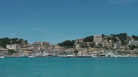 Port de Soller , Mallorca (Majorca) Stock Footage 11105904