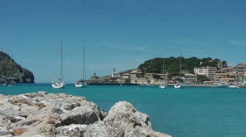 Port de Soller, Mallorca (Majorca) Stock Footage 11106997