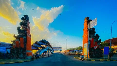 Port development in bali Stock Photos