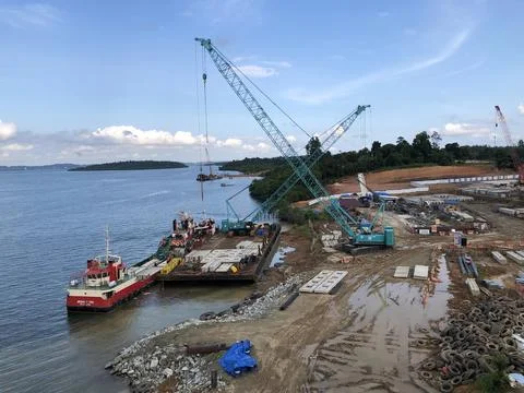 Port Development Project Stock Photos