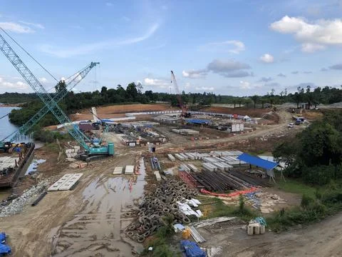 Port Development Project Stock Photos