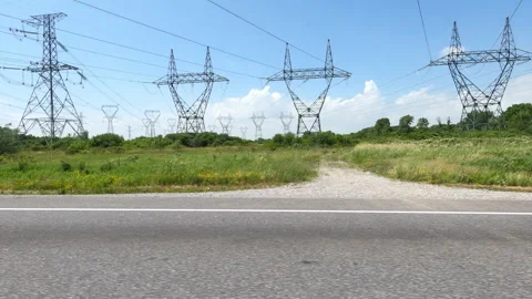 Port Dover, Can May 23 2026 POV side view driving plate farms and trees country Stock Footage 338305797