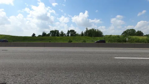 Port Dover, Can May 23 2026 POV side view driving plate farms and trees country Stock Footage 338306761