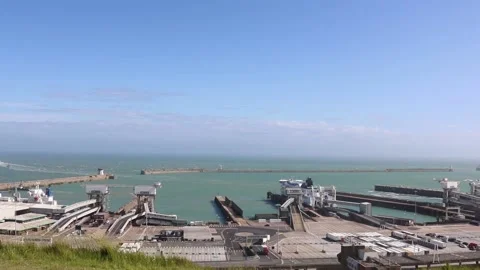 Port of Dover - Ferry unloading Timelapse Stock Footage 133743836