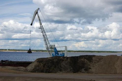 Port dredge Stock Photos