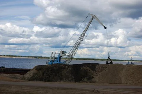 Port dredge Stock Photos