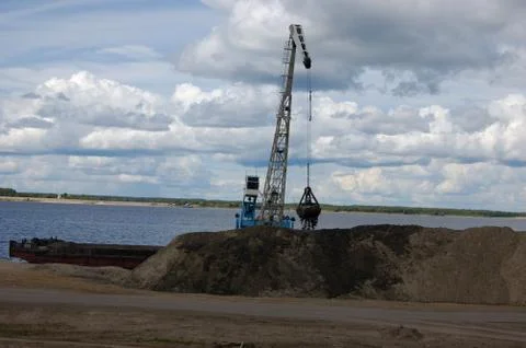 Port dredge Stock Photos