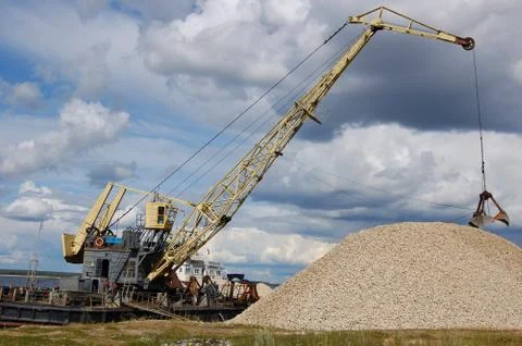 Port dredge Stock Photos