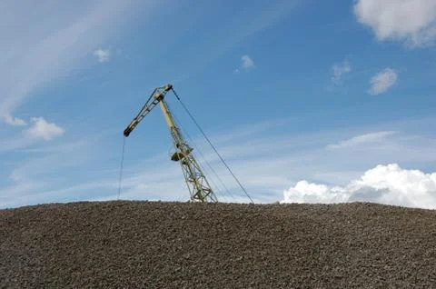 Port dredge Foto stock