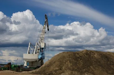 Port dredge Stock Photos
