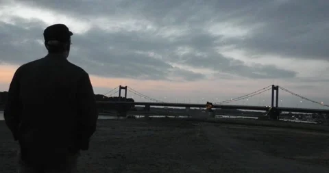 The Port of Duisburg, Germany: Bridge VI Stock Footage 263883653