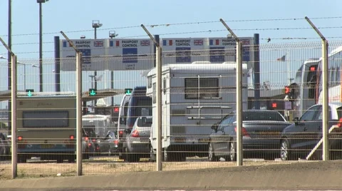 Port ferry in Calais Vídeo Stock 50905478