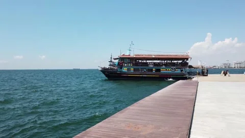 Port Ferry Stock Footage 136095926