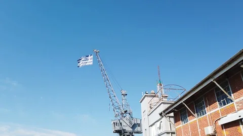 Port Flag1 Stock Footage 129881603