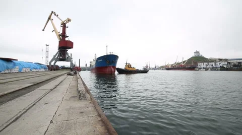 The port in Stock Footage 61525768