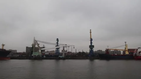 By the port Stock Footage 154532195