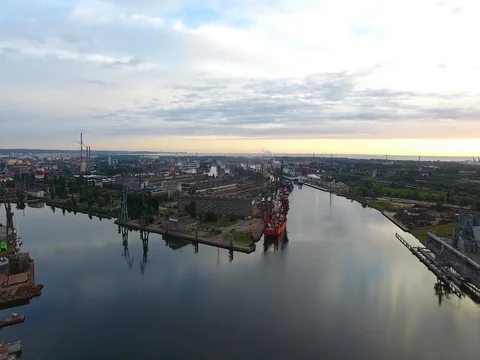 Port of Gdansk Stock Footage