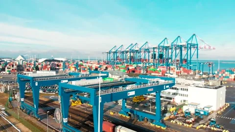 Port gdansk Stock Footage 147218692