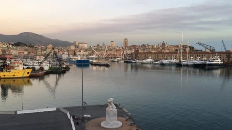 Port of Genoa Stock Footage 86480005
