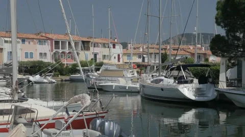 Port Grimaud, Saint Tropez Video stock 64685726